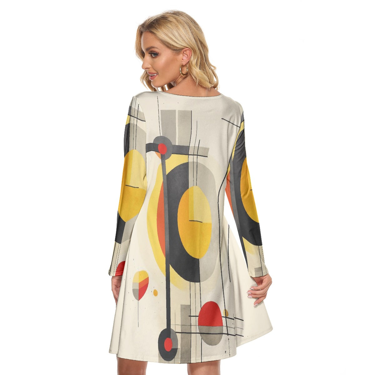 All-Over Print Women's Crew Neck Dress