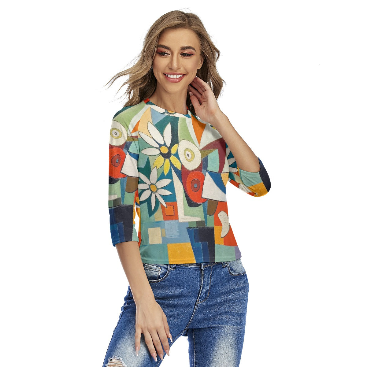 All-Over Print Women's Raglan Sleeves T-shirts