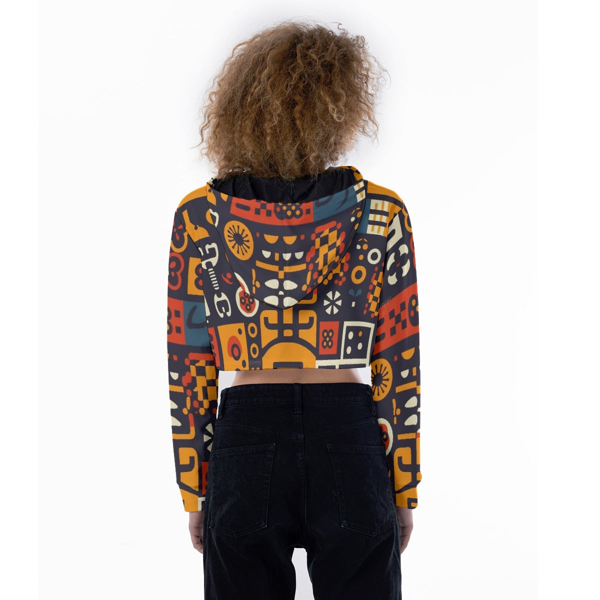 All-Over Print Women's Crop Top Hoodie