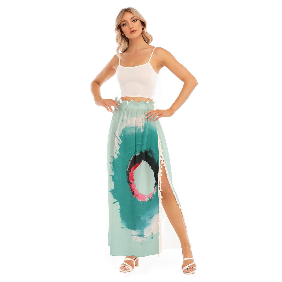 All-Over Print Women's Side Split Skirt