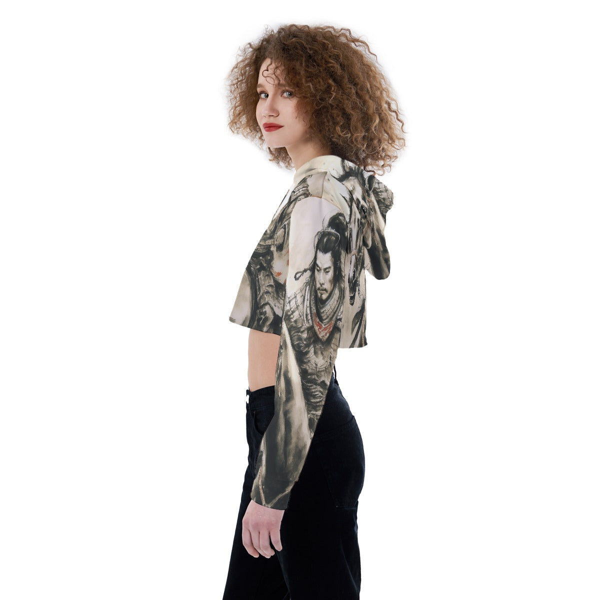 All-Over Print Women's Crop Top Hoodie