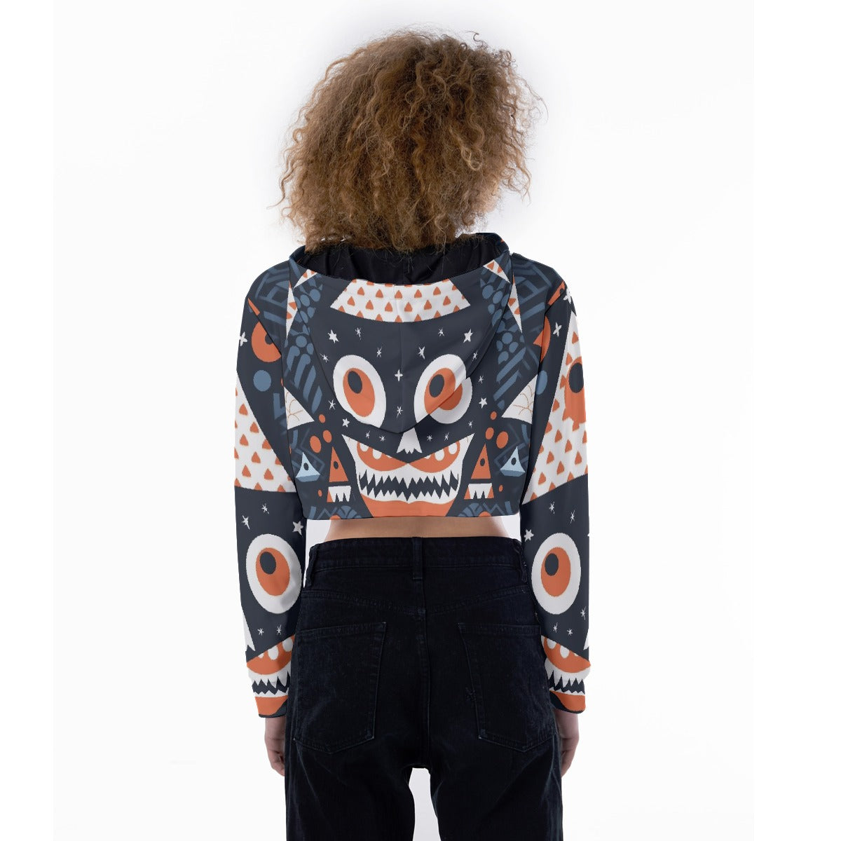 All-Over Print Women's Crop Top Hoodie
