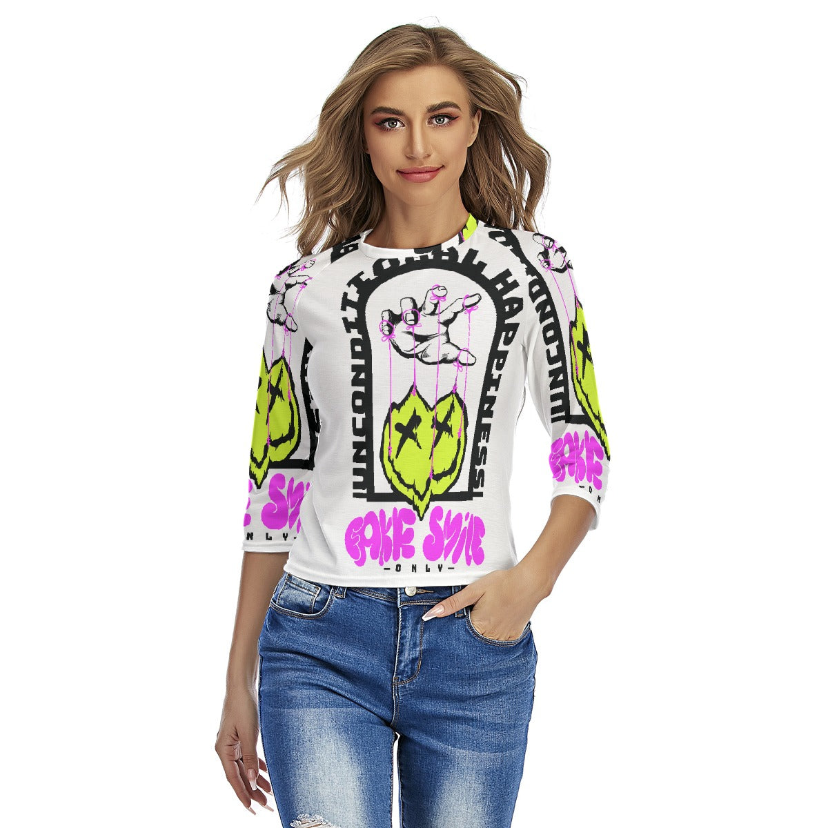 All-Over Print Women's Raglan Sleeves T-shirts