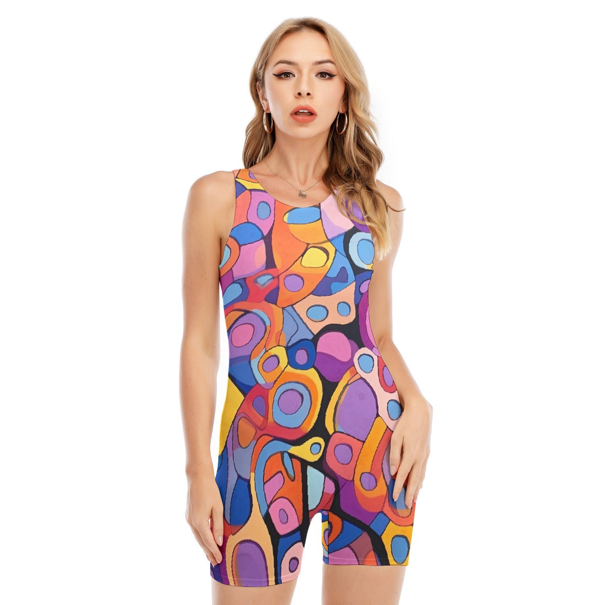 All-Over Print Women's Sleeveless One-piece Swimsuit