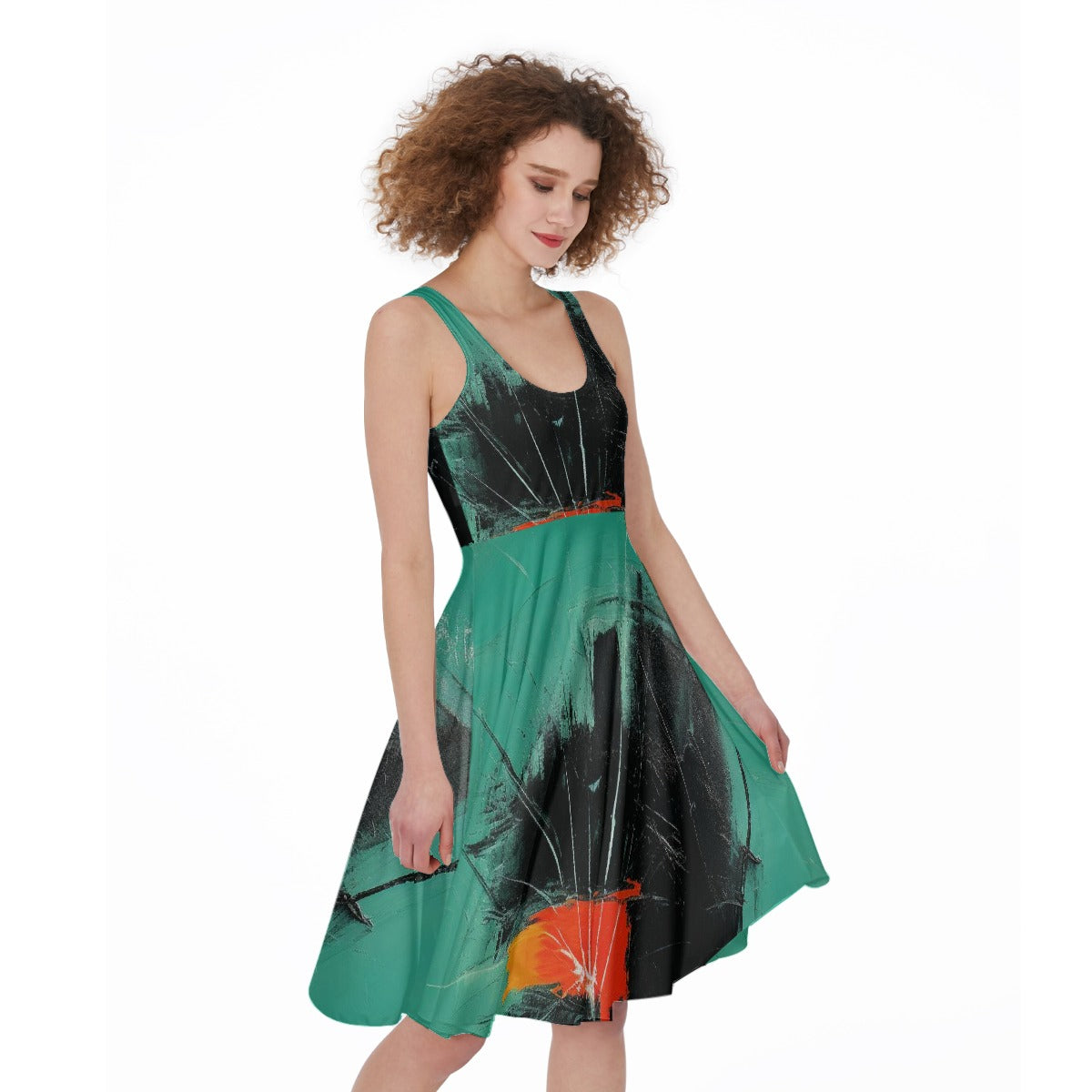 All-Over Print Women's Sleeveless Dress