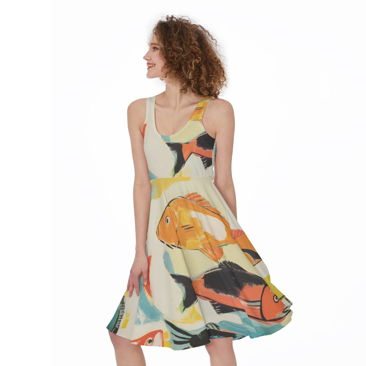 All-Over Print Women's Sleeveless Dress