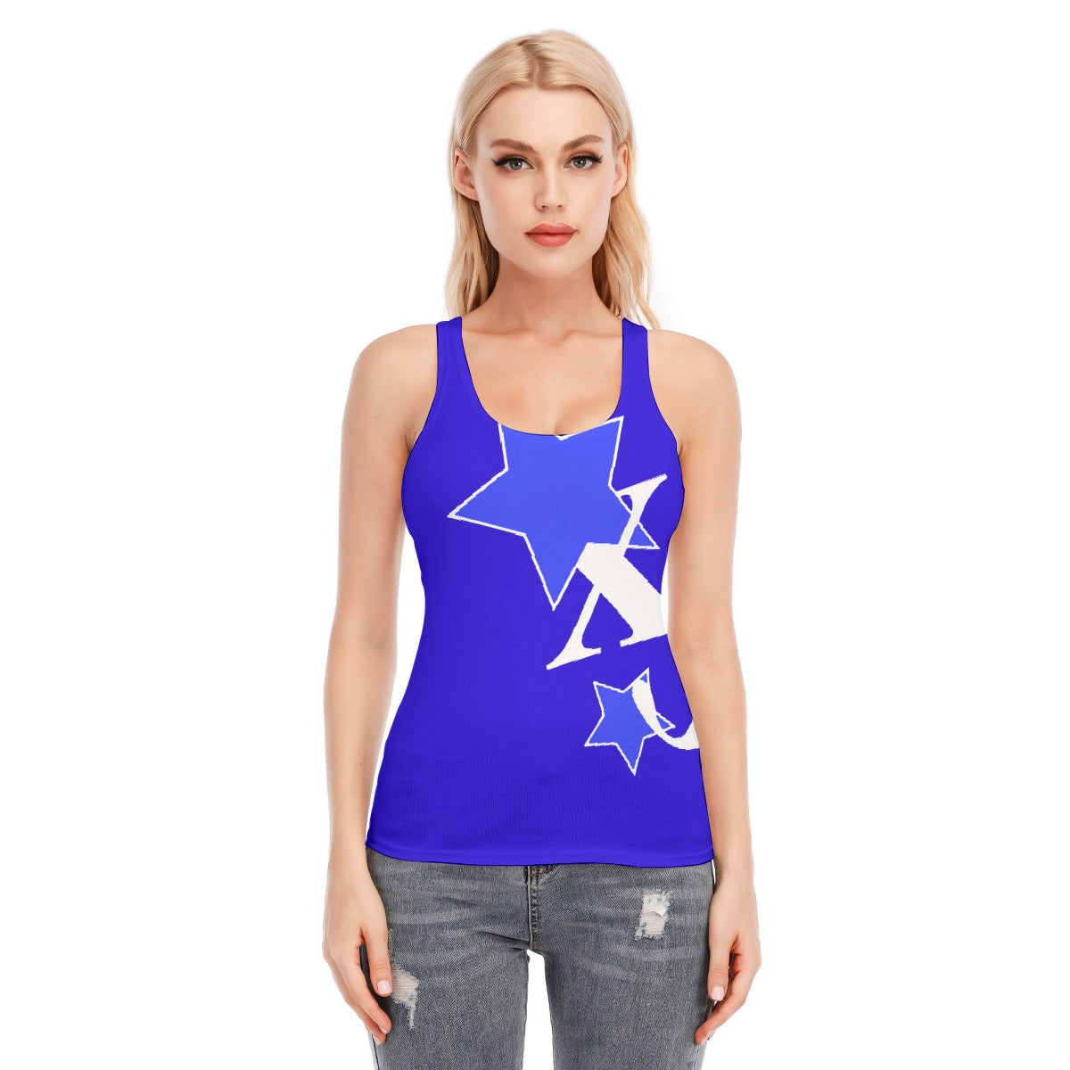 All-Over Print Women's Racer Vest | 190GSM Cotton