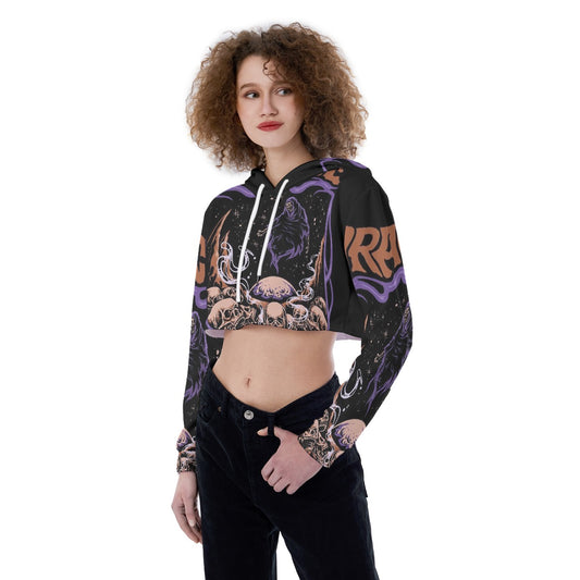 All-Over Print Women's Crop Top Hoodie