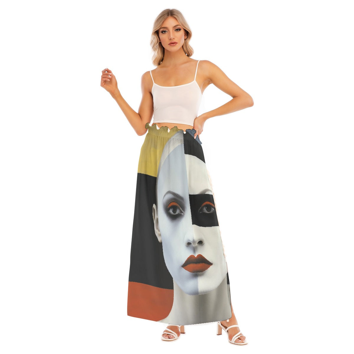 All-Over Print Women's Side Split Skirt