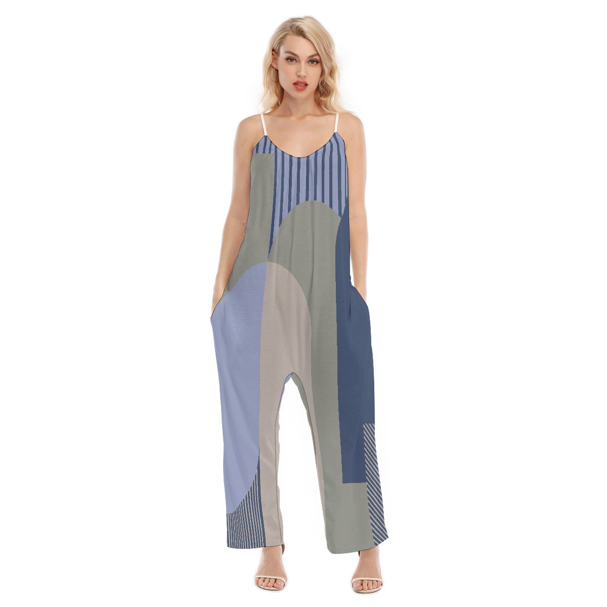 All-Over Print Women's Loose Cami Jumpsuit