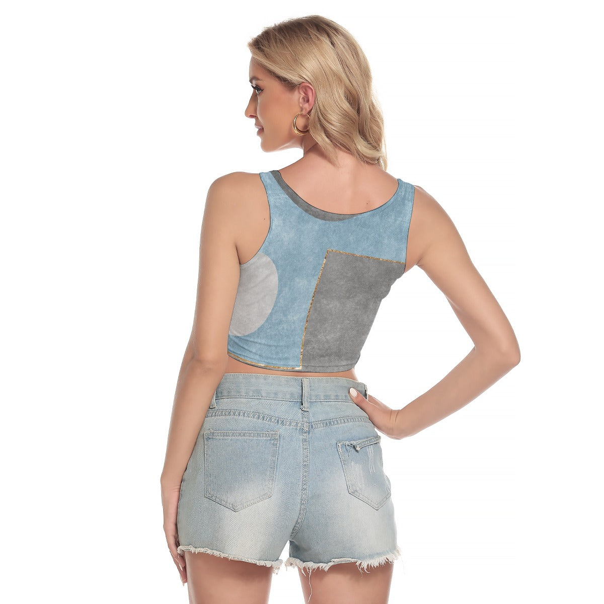 All-Over Print Women's Sport Crop Tank Top