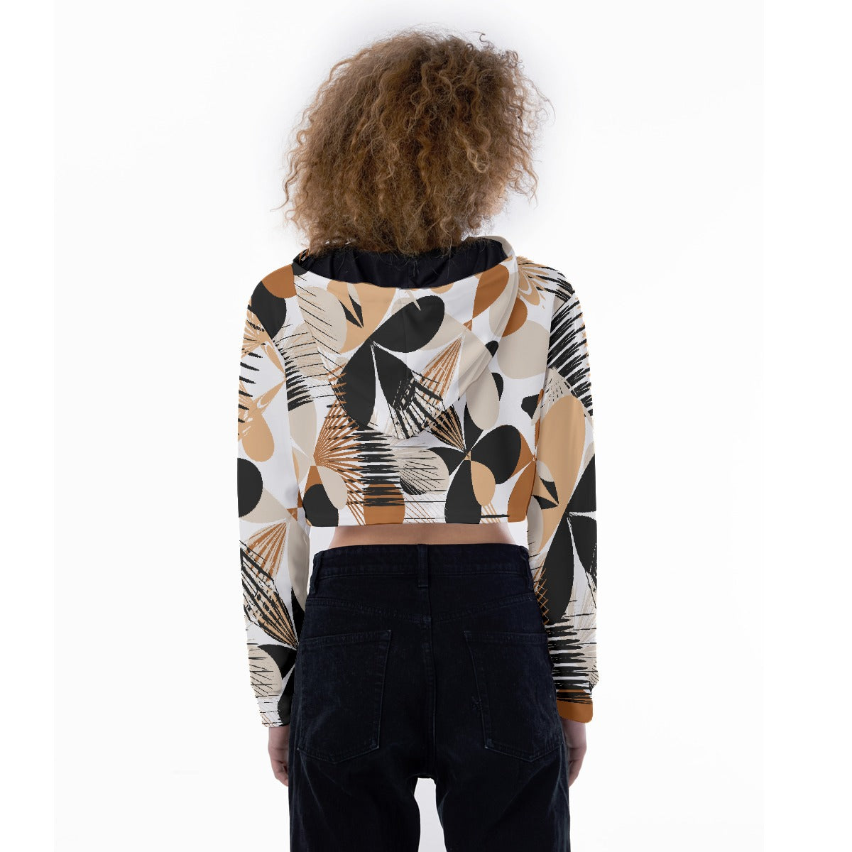 All-Over Print Women's Crop Top Hoodie