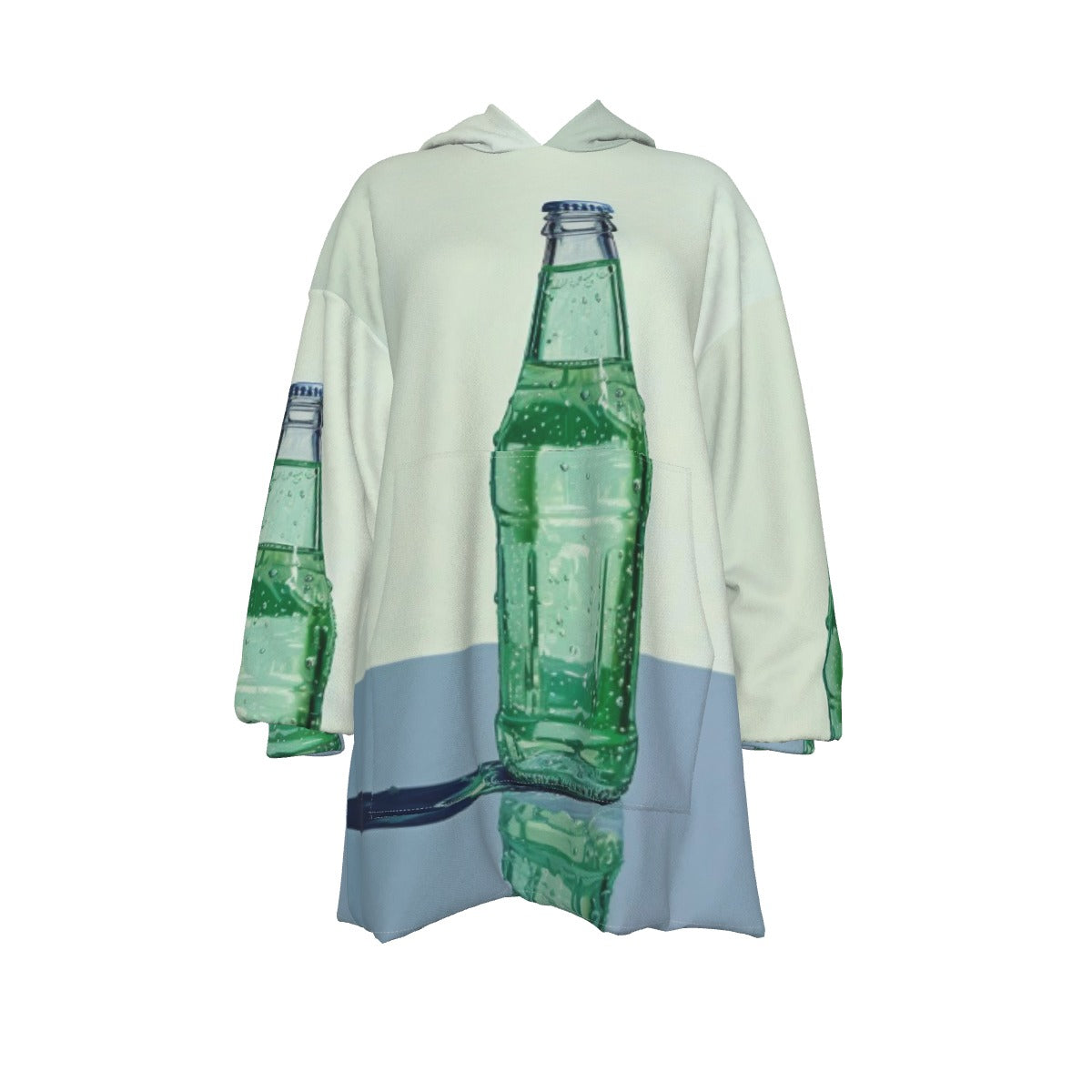 All-Over Print Women's Sherpa Fleece Hoodie Blanket