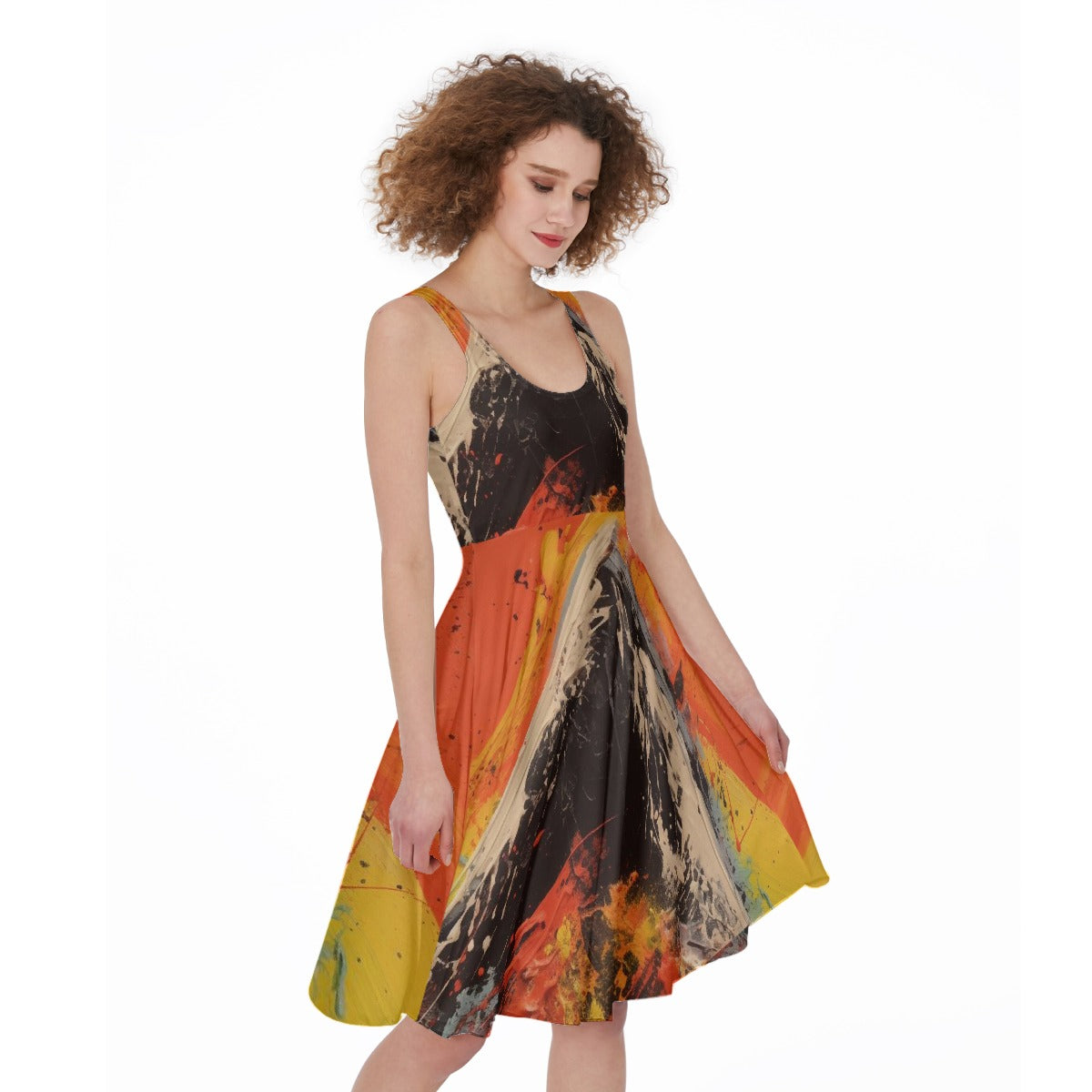 All-Over Print Women's Sleeveless Dress