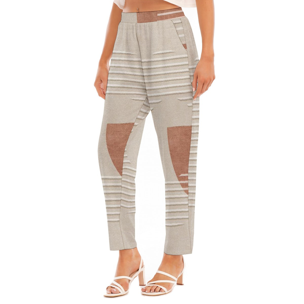 All-Over Print Women's Loose Straight-leg Pants