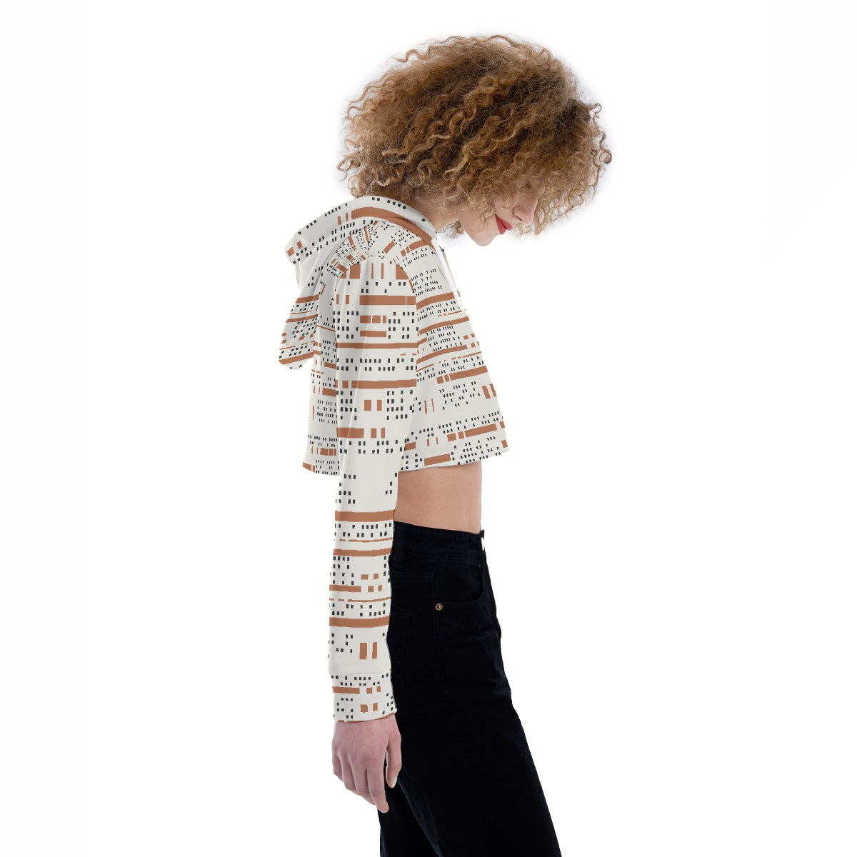 All-Over Print Women's Crop Top Hoodie