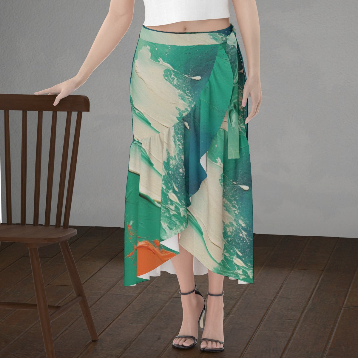 All-Over Print Women's Wrap Skirt