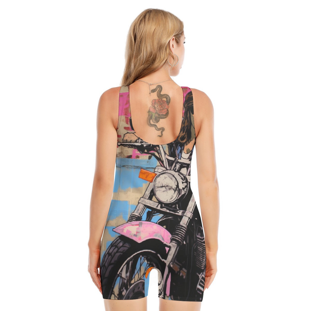 All-Over Print Women's Sleeveless One-piece Swimsuit