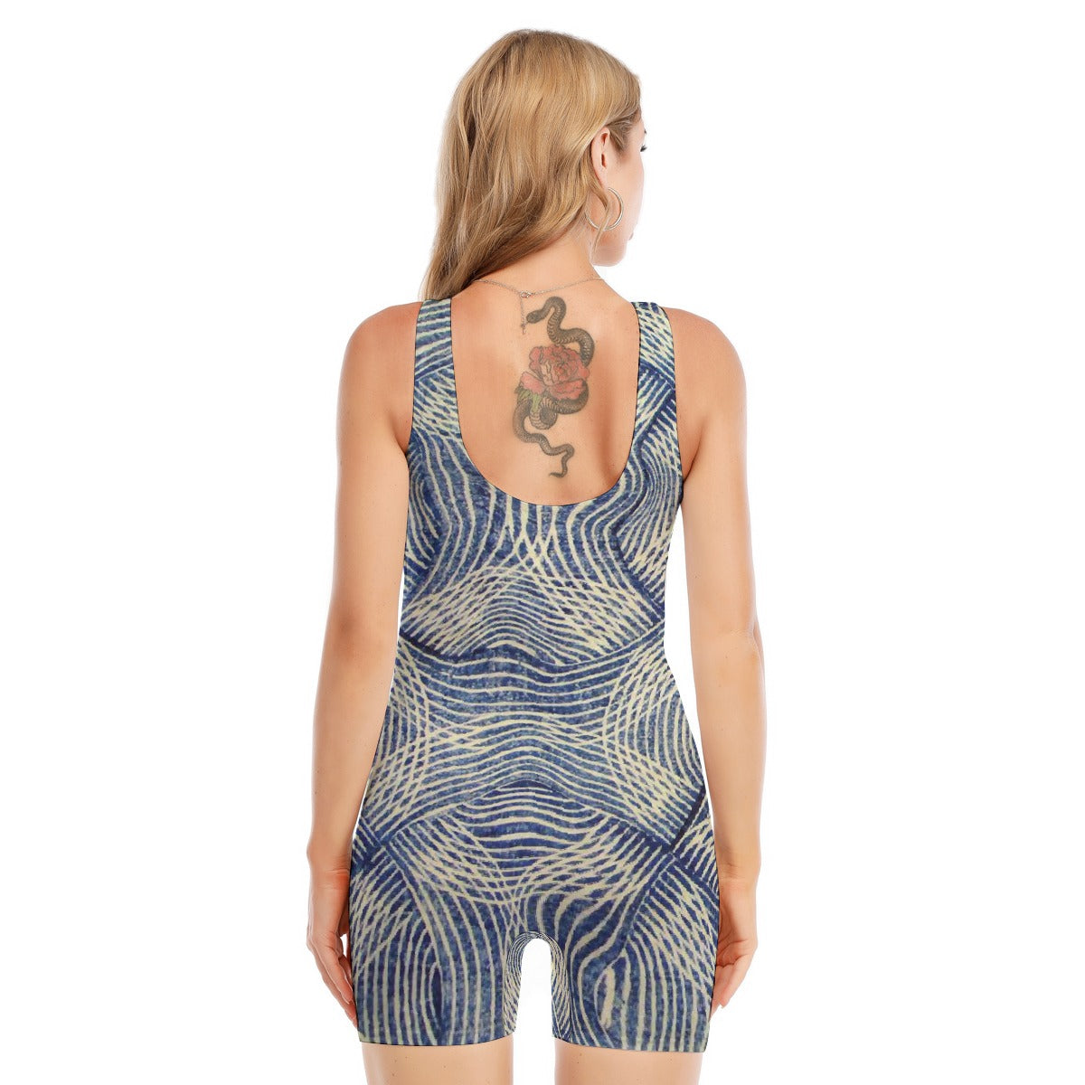 All-Over Print Women's Sleeveless One-piece Swimsuit