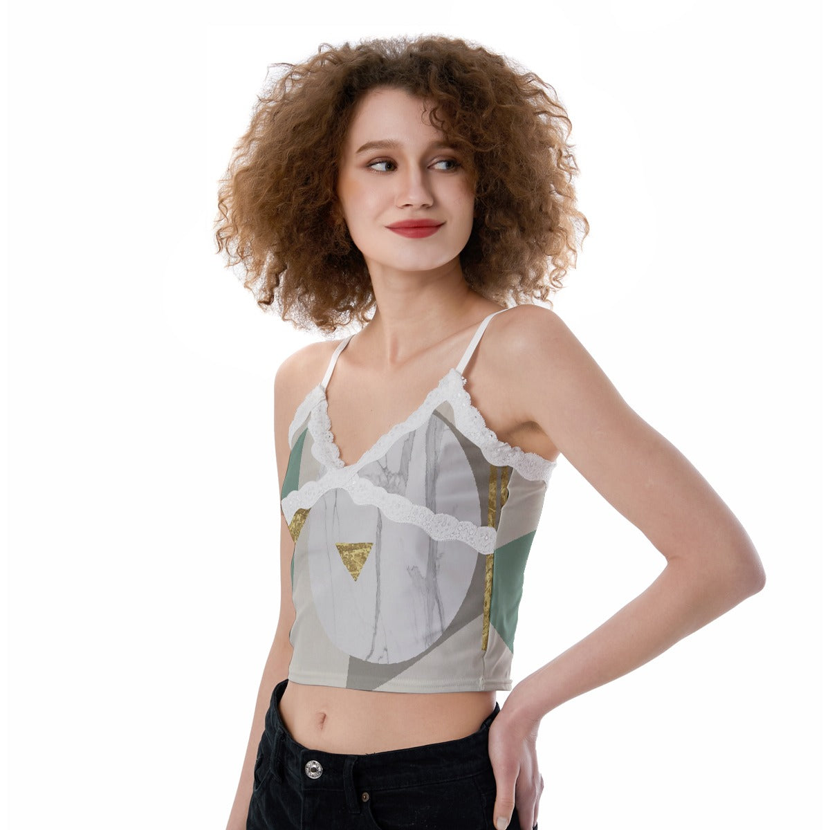 All-Over Print Women's Lace Camisole