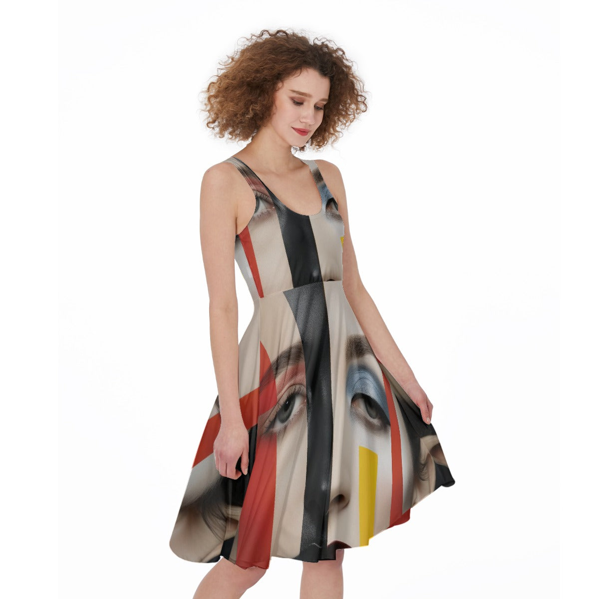 All-Over Print Women's Sleeveless Dress