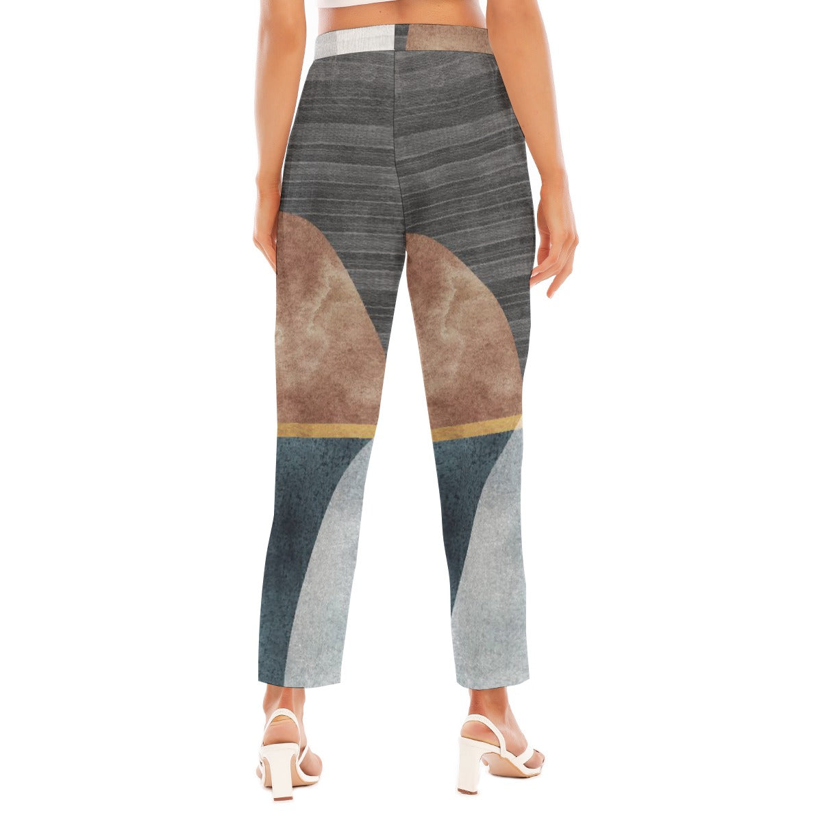 All-Over Print Women's Loose Straight-leg Pants