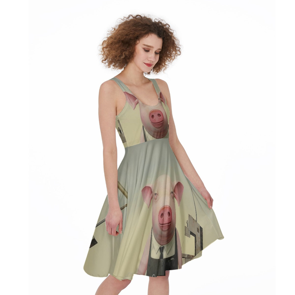 All-Over Print Women's Sleeveless Dress