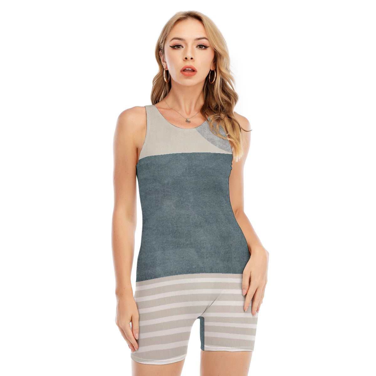 All-Over Print Women's Sleeveless One-piece Swimsuit