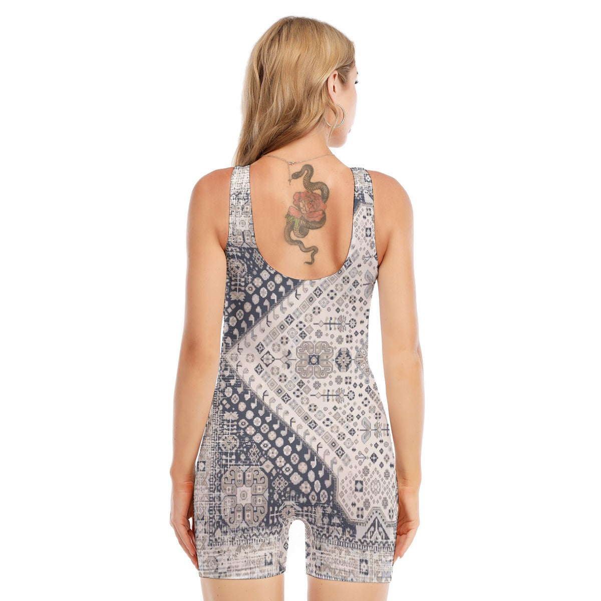 All-Over Print Women's Sleeveless One-piece Swimsuit