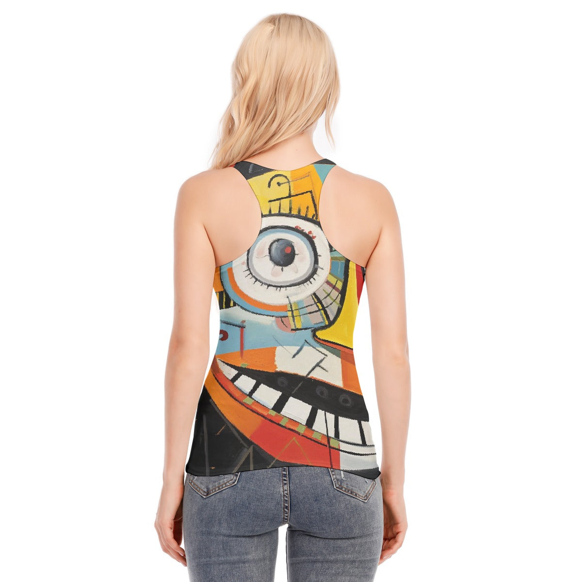 All-Over Print Women's Racer Vest | 190GSM Cotton