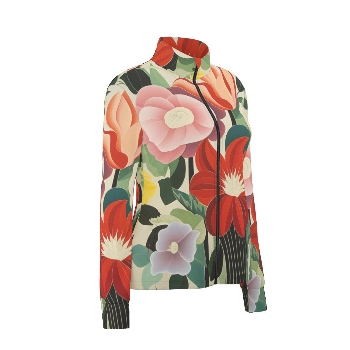 All-Over Print Women's Long Sleeve Thumbhole Jacket