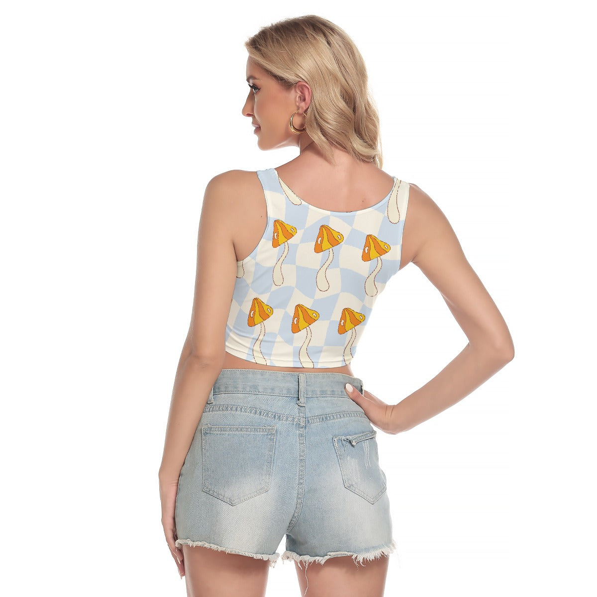 All-Over Print Women's Sport Crop Tank Top