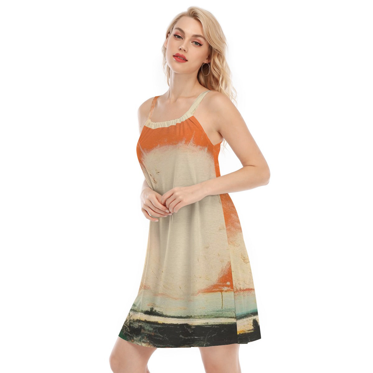 All-Over Print Women's Sleeveless Cami Dress