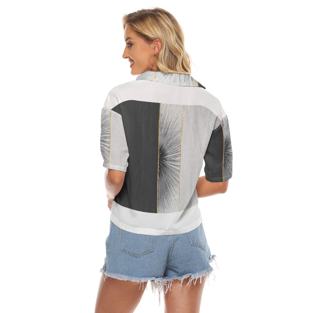 All-Over Print Women's V-neck Shirts