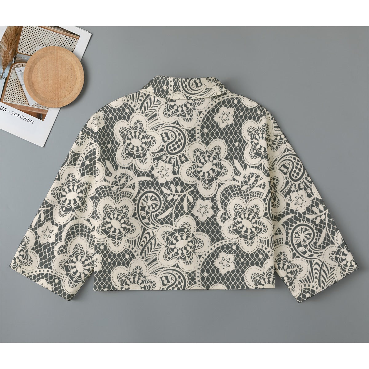 All-Over Print Women's Cropped Jacket | 245GSM Cotton