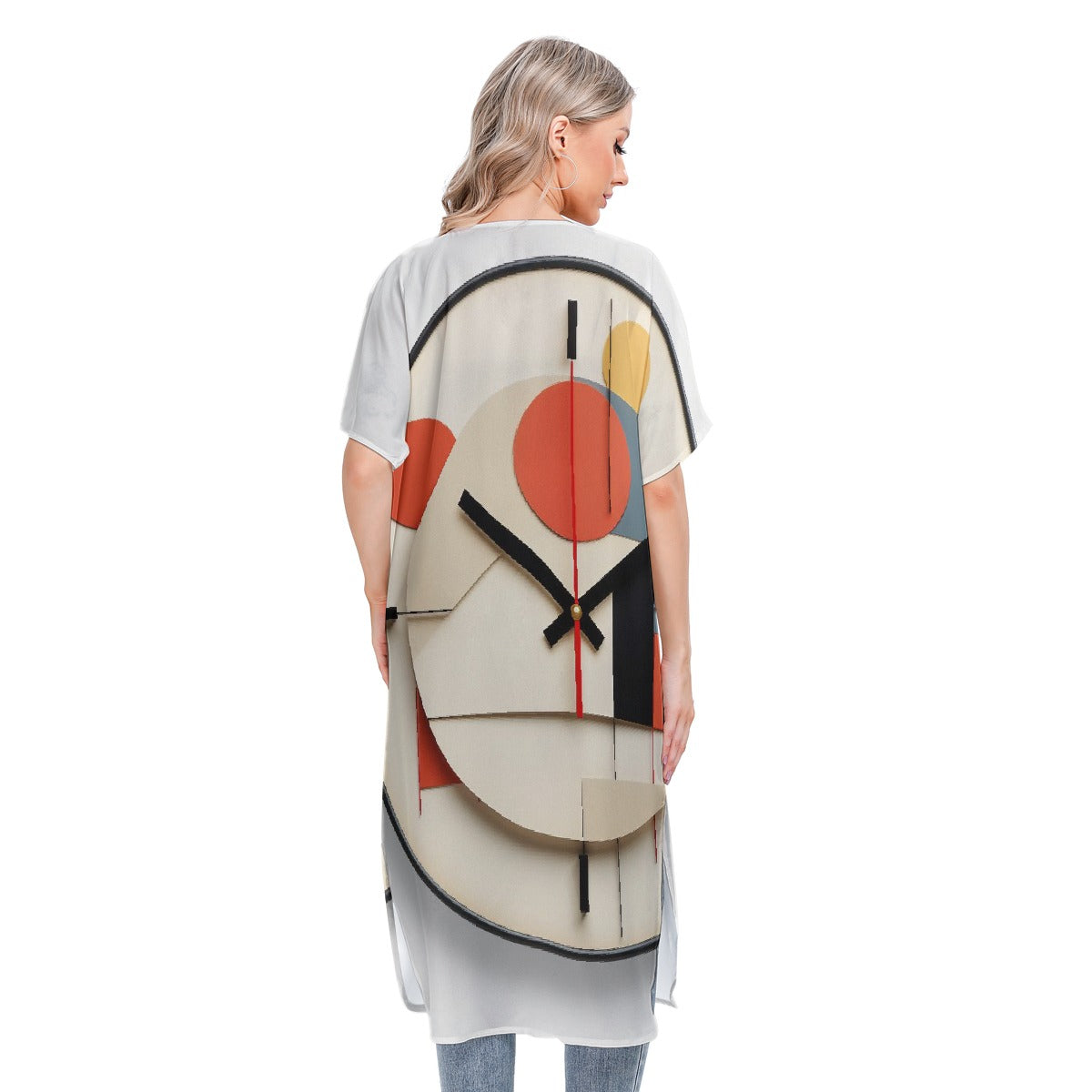 All-Over Print Women's Short Sleeve Cardigan