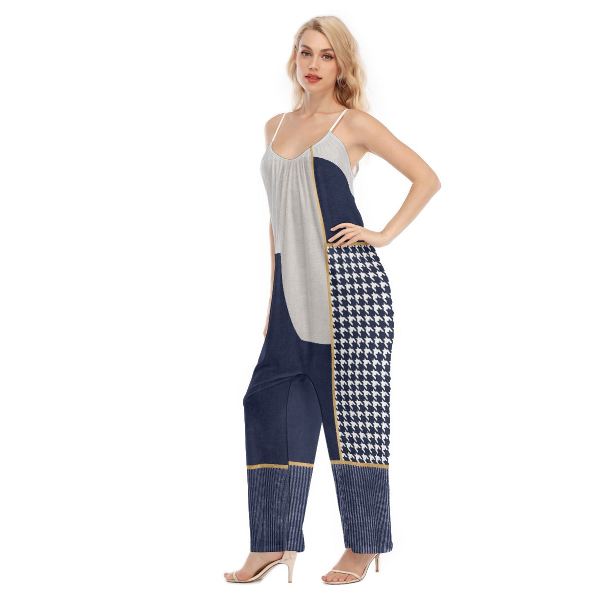 All-Over Print Women's Loose Cami Jumpsuit