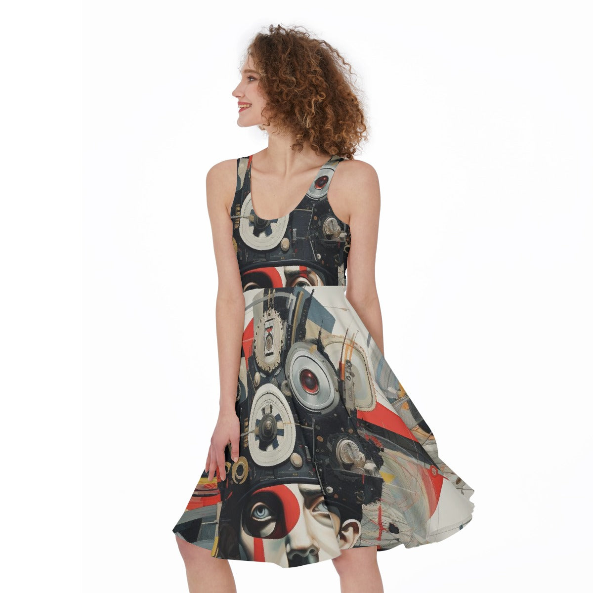 All-Over Print Women's Sleeveless Dress