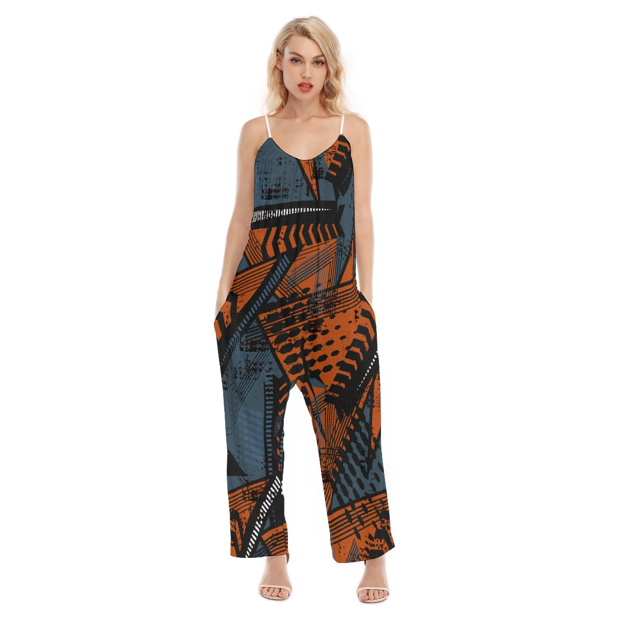 All-Over Print Women's Loose Cami Jumpsuit