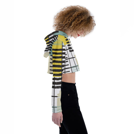 All-Over Print Women's Crop Top Hoodie