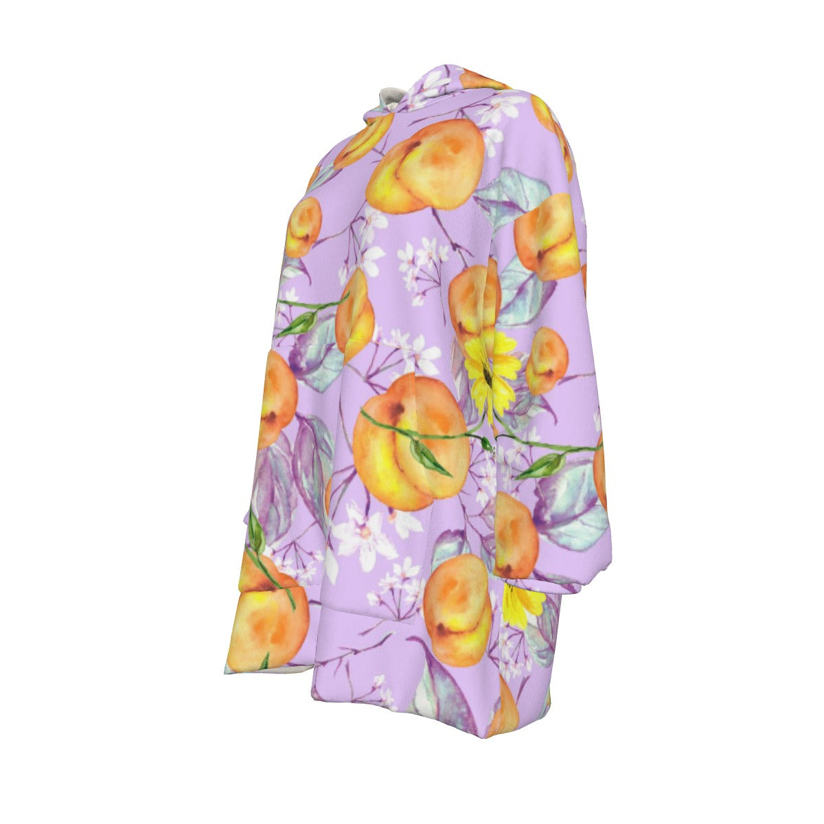 All-Over Print Women's Sherpa Fleece Hoodie Blanket