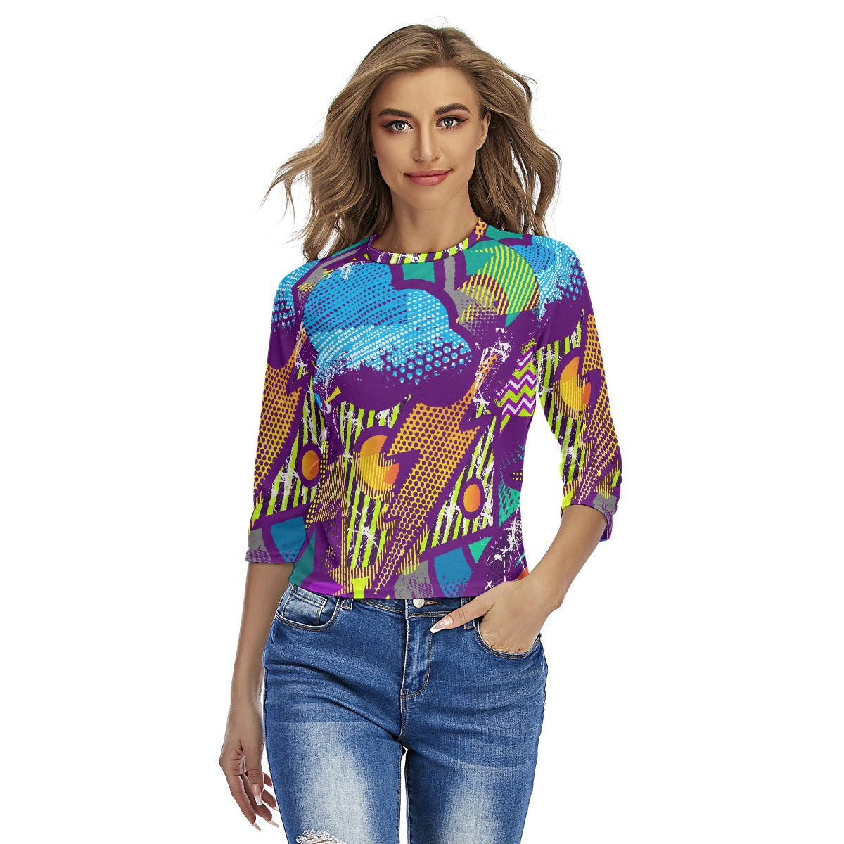 All-Over Print Women's Raglan Sleeves T-shirts
