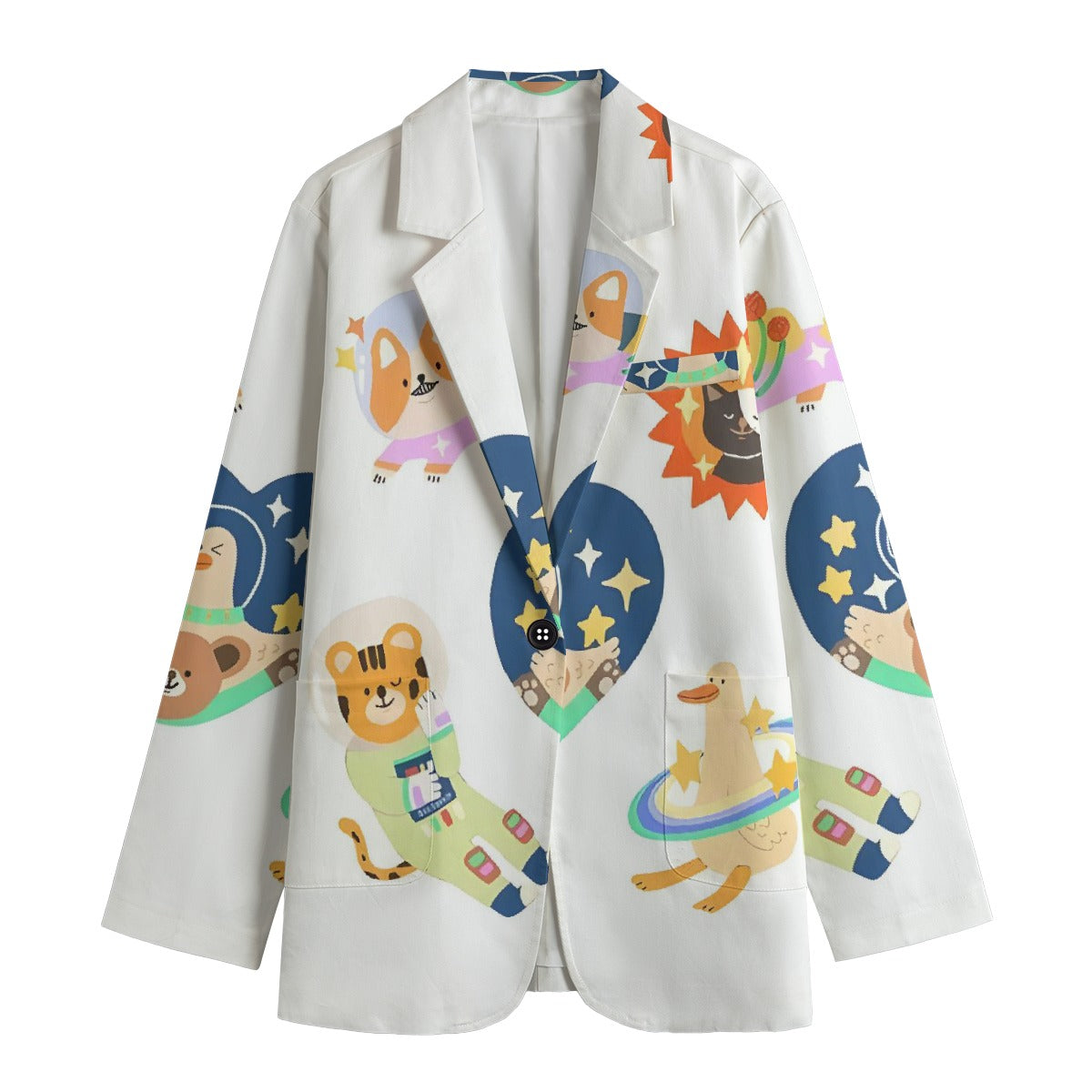 All-Over Print Women's Leisure Blazer