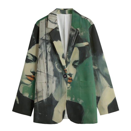 All-Over Print Women's Leisure Blazer