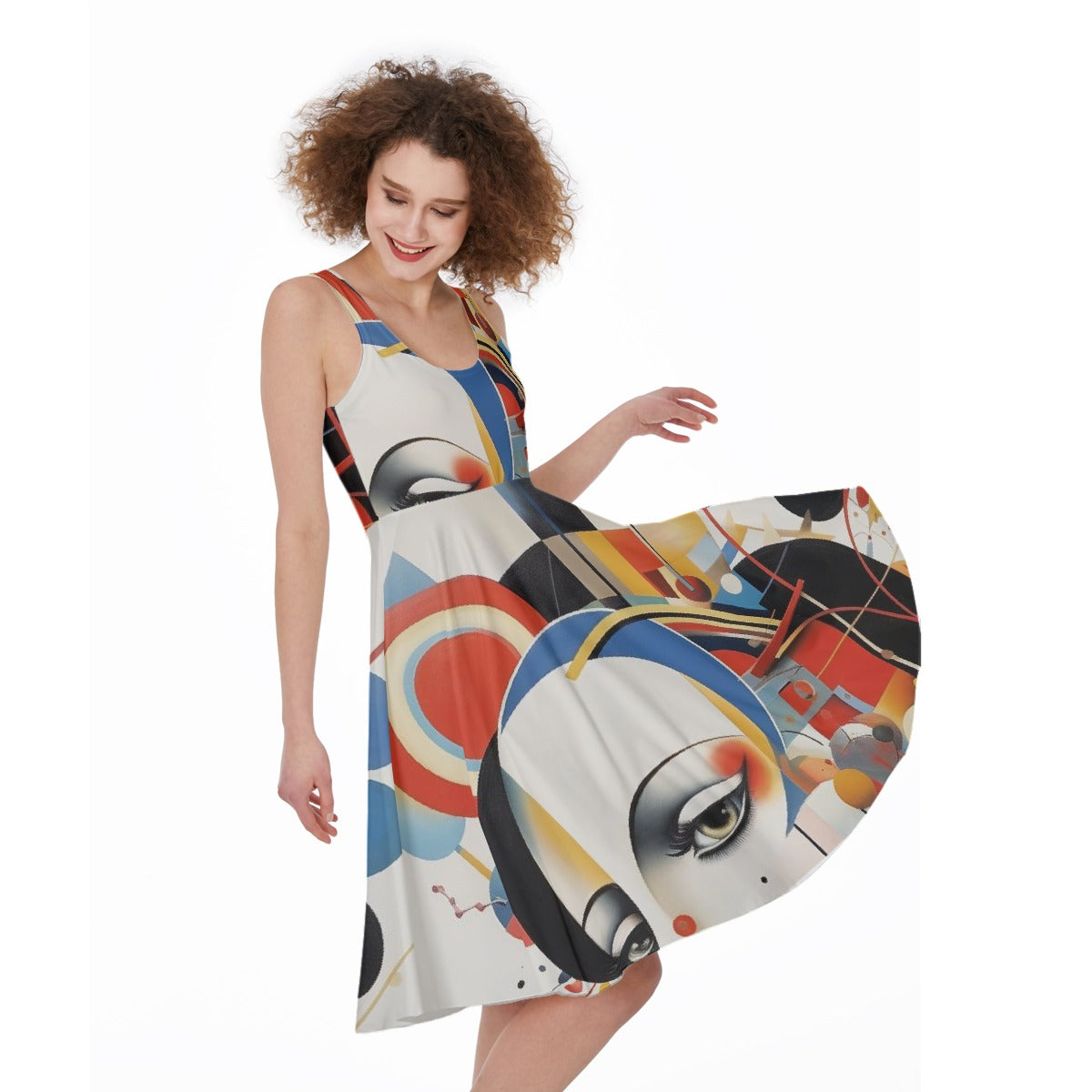 All-Over Print Women's Sleeveless Dress