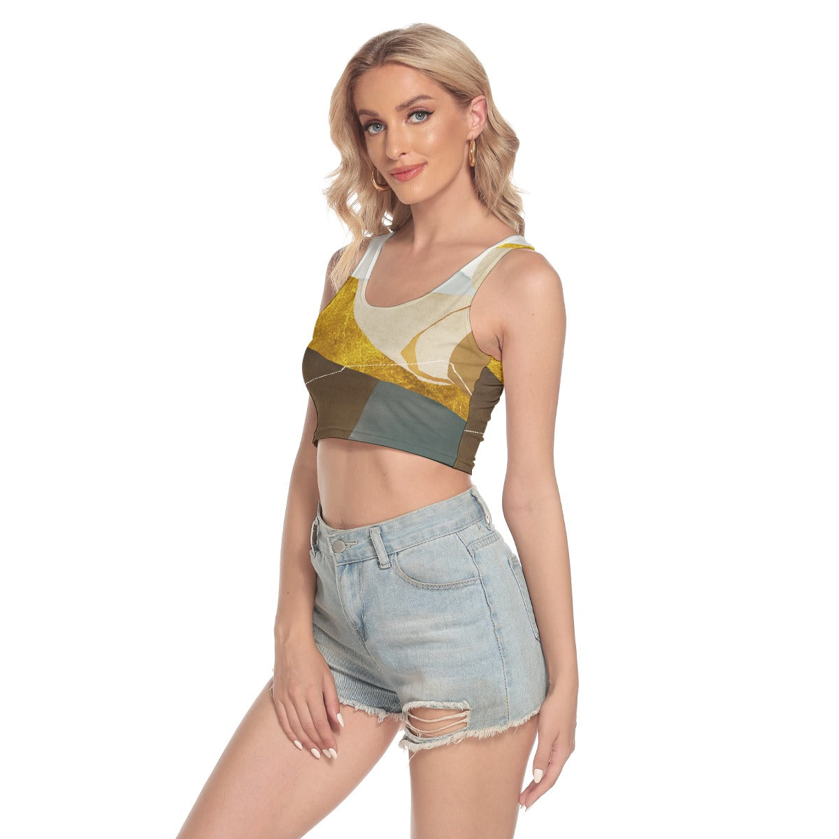All-Over Print Women's Sport Crop Tank Top