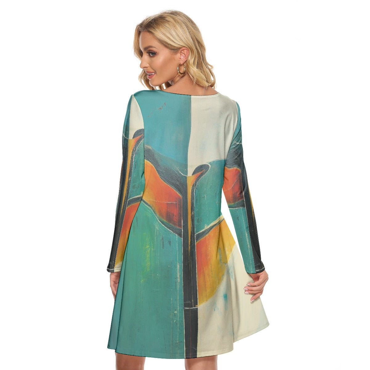 All-Over Print Women's Crew Neck Dress