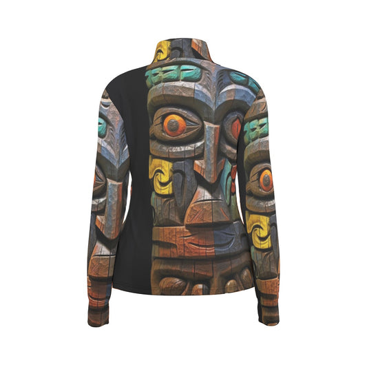 All-Over Print Women's Long Sleeve Thumbhole Jacket
