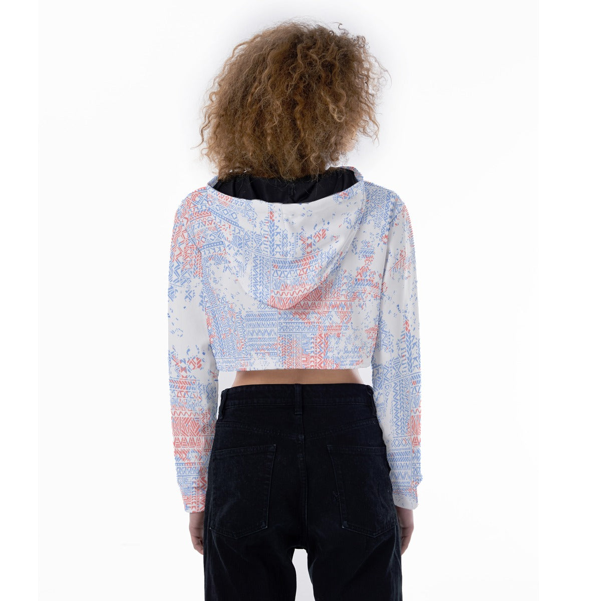 All-Over Print Women's Crop Top Hoodie