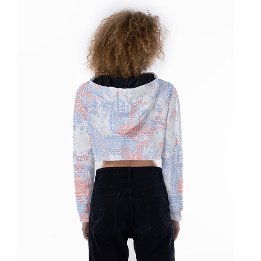 All-Over Print Women's Crop Top Hoodie